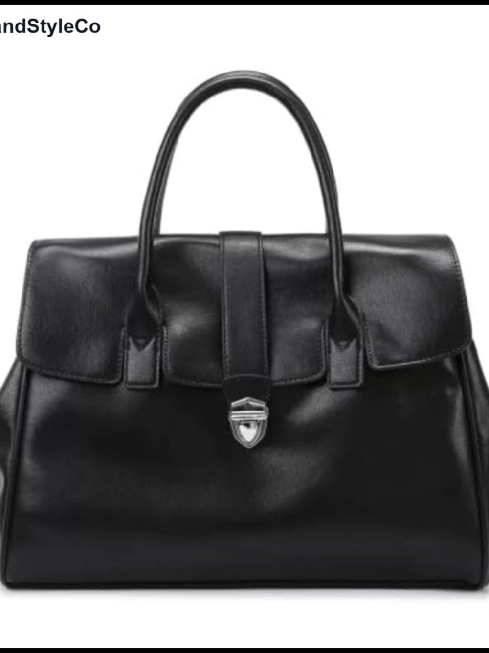 Vegetable-Tanned Leather Top Handle Satchel Bag Large Capacity Hobo Purse